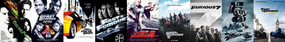 Bannière de la saga Fast And Furious