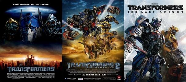Bannière de la saga Transformers