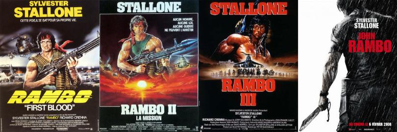 Bannière de la saga Rambo