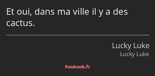 Et oui, dans ma ville il y a des cactus.