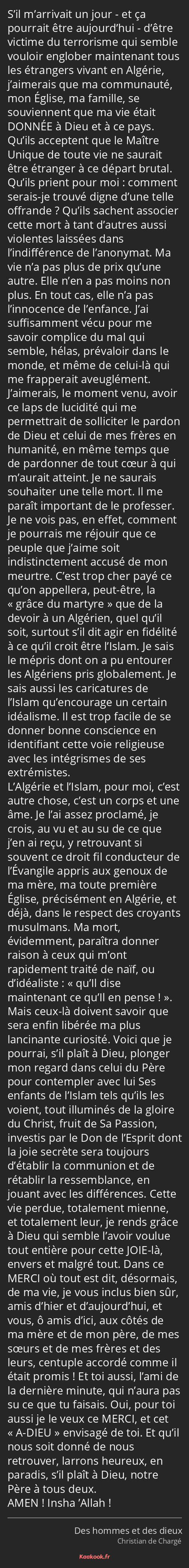 Citation S Il M Arrivait Un Jour Et Ca Pourrait Etre Kaakook
