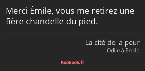 Merci Émile, vous me retirez une fière chandelle du pied.