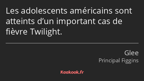 Les adolescents américains sont atteints d’un important cas de fièvre Twilight.