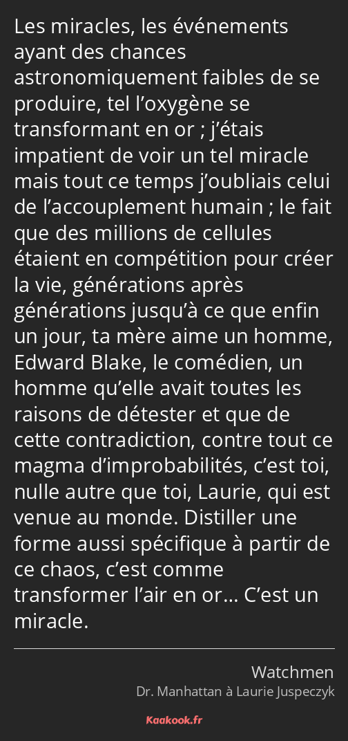 Citation Les Miracles Les Evenements Ayant Des Chances Kaakook