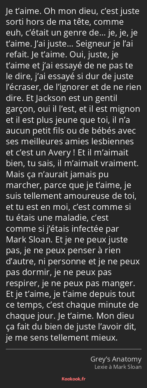 Citation Je T Aime Oh Mon Dieu C Est Juste Sorti Hors Kaakook