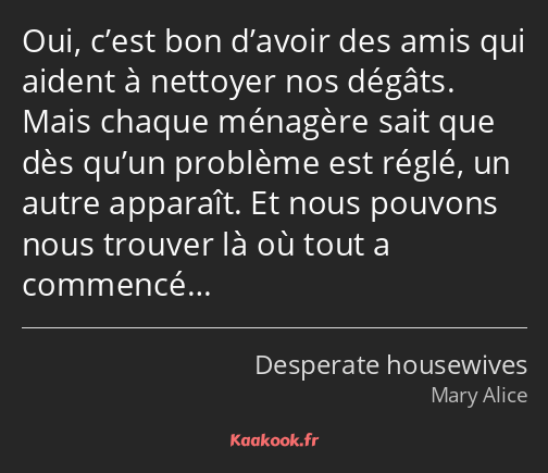 Oui, c’est bon d’avoir des amis qui aident à nettoyer nos dégâts. Mais chaque ménagère sait que dès…