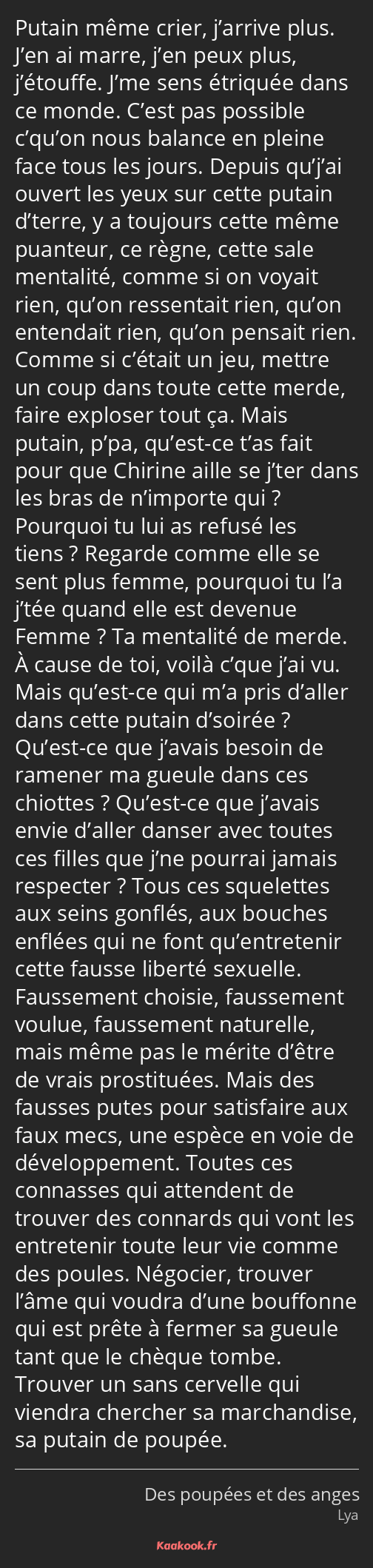 Citation Putain Meme Crier J Arrive Plus J En Ai Kaakook