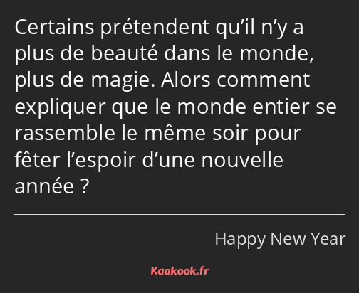 Certains prétendent qu’il n’y a plus de beauté dans le monde, plus de magie. Alors comment…