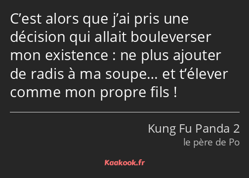 C’est alors que j’ai pris une décision qui allait bouleverser mon existence : ne plus ajouter de…