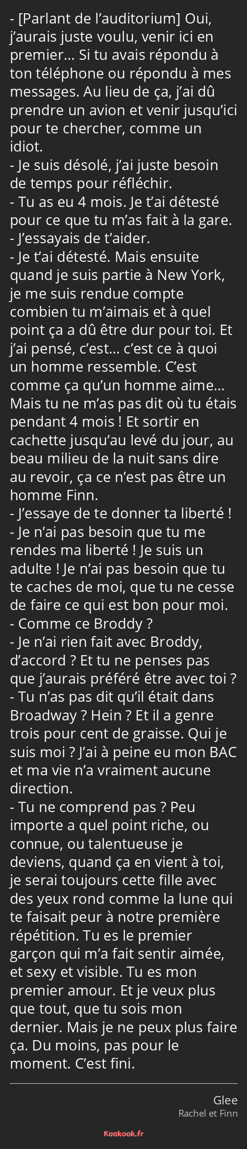 Combien De Temp Vie Un Idiot Citation « Oui, j’aurais juste voulu, venir ici en… » - Kaakook