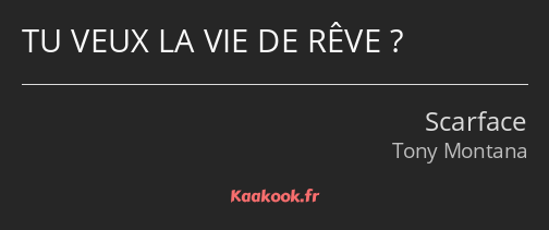 TU VEUX LA VIE DE RÊVE ?