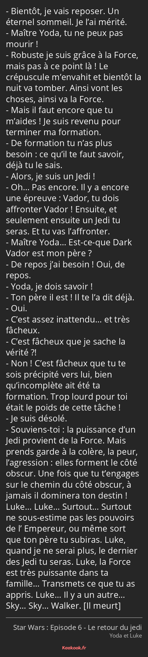 Citation Bientot Je Vais Reposer Un Eternel Sommeil Kaakook