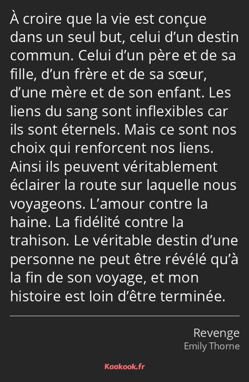 À croire que la vie est conçue dans un seul but, celui d’un destin commun. Celui d’un père et de sa…