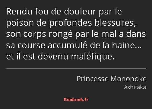 Rendu fou de douleur par le poison de profondes blessures, son corps rongé par le mal a dans sa…