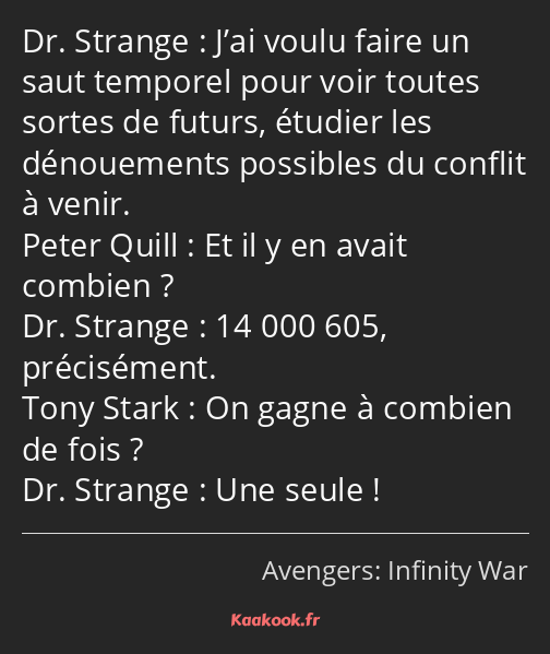 J’ai voulu faire un saut temporel pour voir toutes sortes de futurs, étudier les dénouements…