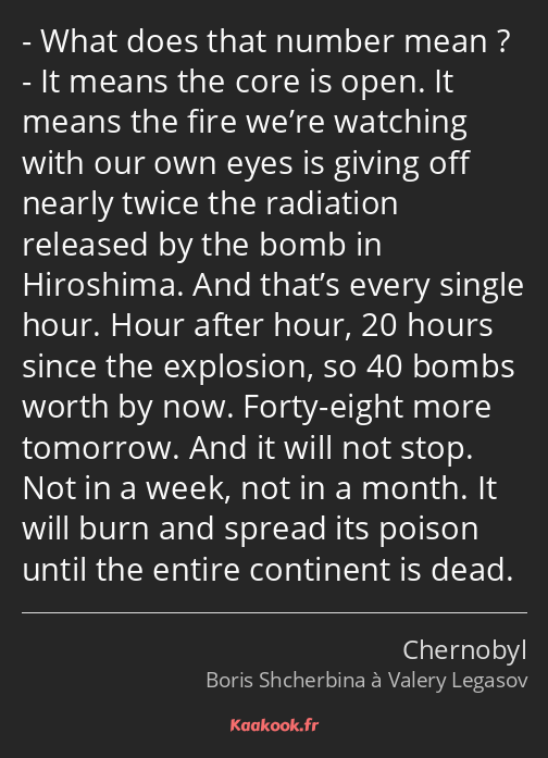 - What does that number mean ? - It means the core is open. It means the fire we’re watching with…