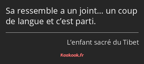 Sa ressemble a un joint… un coup de langue et c’est parti.