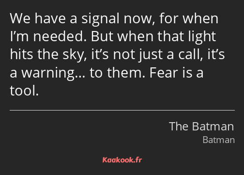 Fear is a tool. When that light hits the sky, it’s not just a call. It’s a warning.