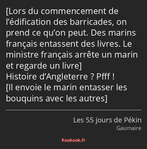  Histoire d’Angleterre ? Pfff ! 