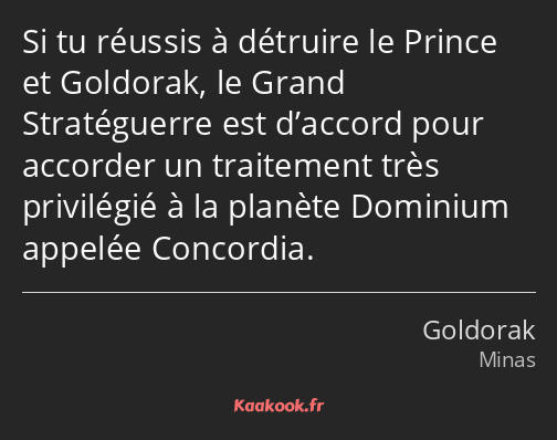 Si tu réussis à détruire le Prince et Goldorak, le Grand Stratéguerre est d’accord pour accorder un…