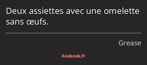 Deux assiettes avec une omelette sans œufs.