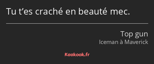 Tu t’es craché en beauté mec.