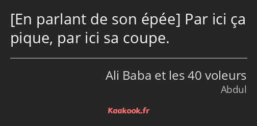  Par ici ça pique, par ici sa coupe.