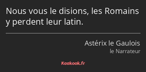 Nous vous le disions, les Romains y perdent leur latin.