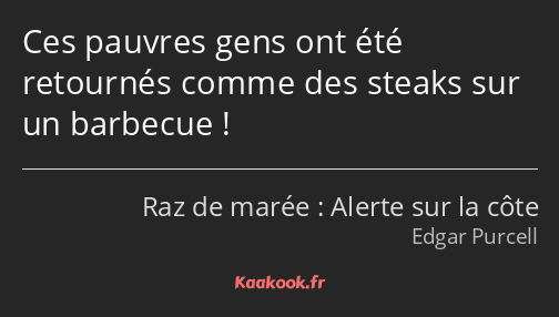 Ces pauvres gens ont été retournés comme des steaks sur un barbecue !