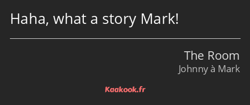 Haha, what a story Mark!