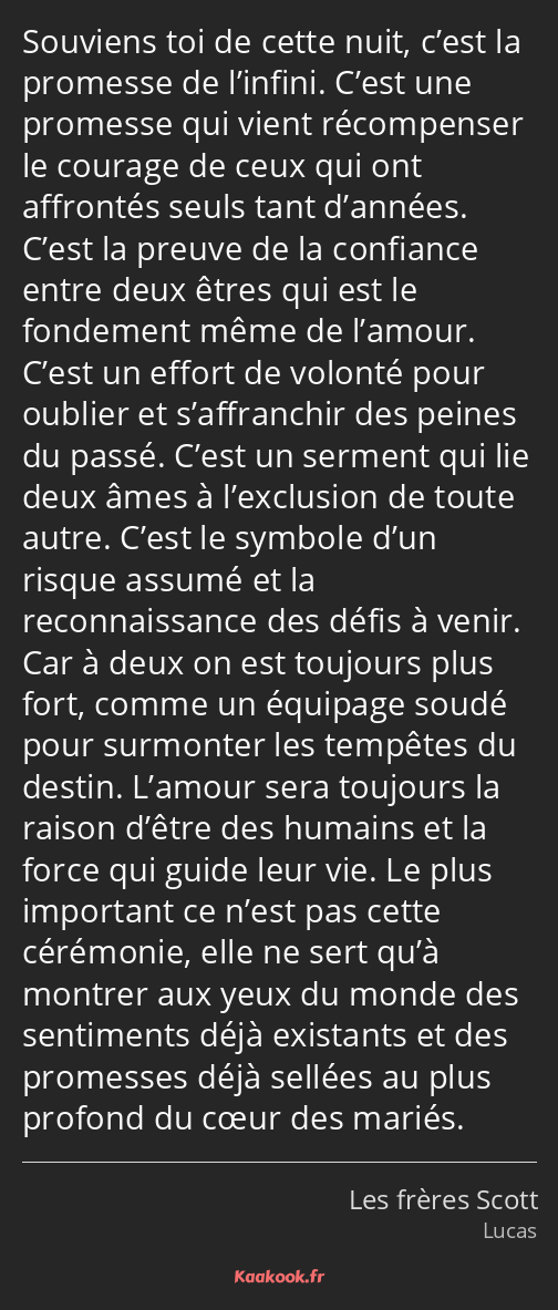 Citation Souviens Toi De Cette Nuit C Est La Promesse Kaakook