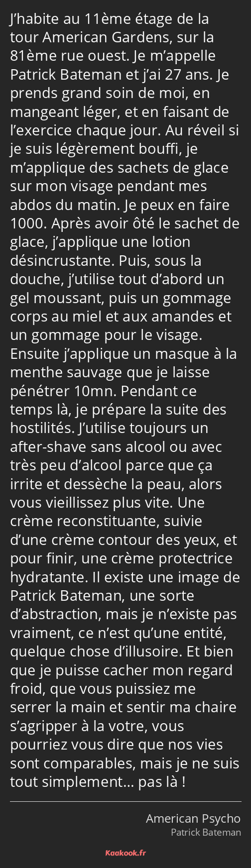 Citation J Habite Au 11eme Etage De La Tour American Kaakook