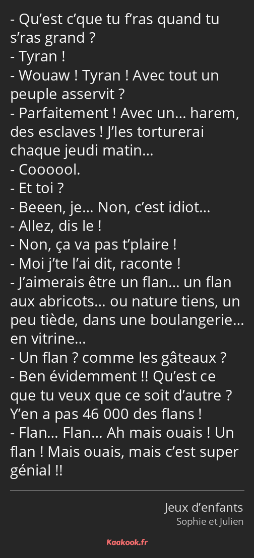 Citation Qu Est C Que Tu F Ras Quand Tu S Ras Grand Kaakook