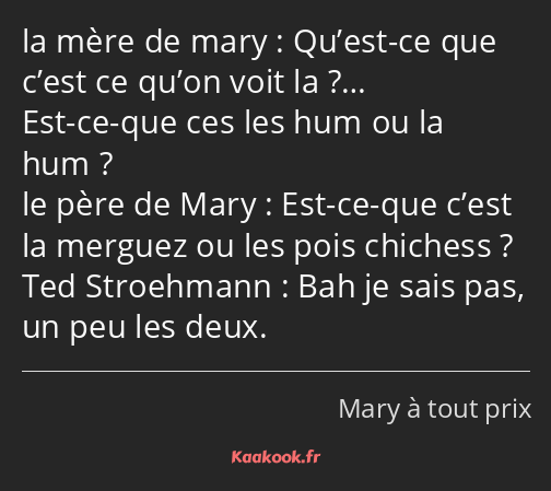 Qu’est-ce que c’est ce qu’on voit la ?… Est-ce-que ces les hum ou la hum ? Est-ce-que c’est la…