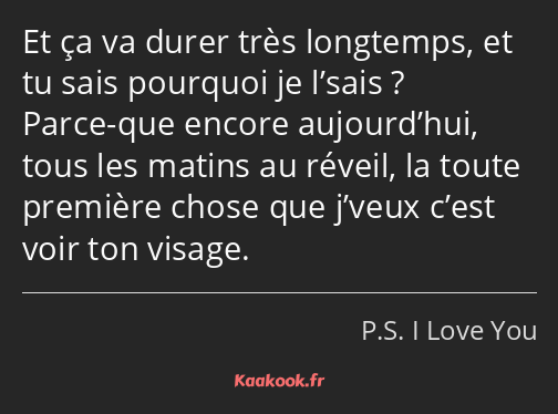 Et ça va durer très longtemps, et tu sais pourquoi je l’sais ? Parce-que encore aujourd’hui, tous…