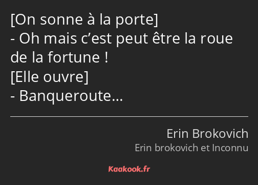  Oh mais c’est peut être la roue de la fortune ! Banqueroute…