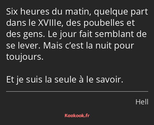 Six heures du matin, quelque part dans le XVIIIe, des poubelles et des gens. Le jour fait semblant…